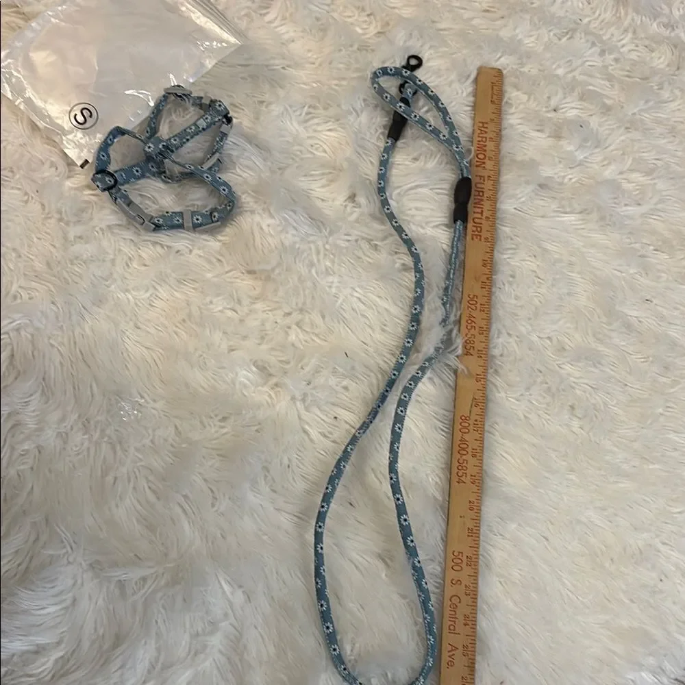 TIESOME Light Blue Cat Harness & Leash
